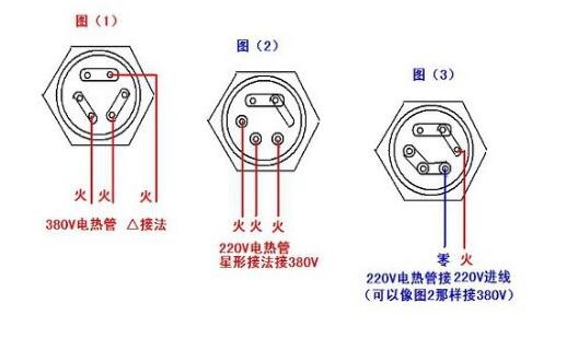 220v電熱管電爐絲接線圖