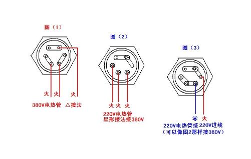 三相電加熱管接線圖(附實(shí)物圖)